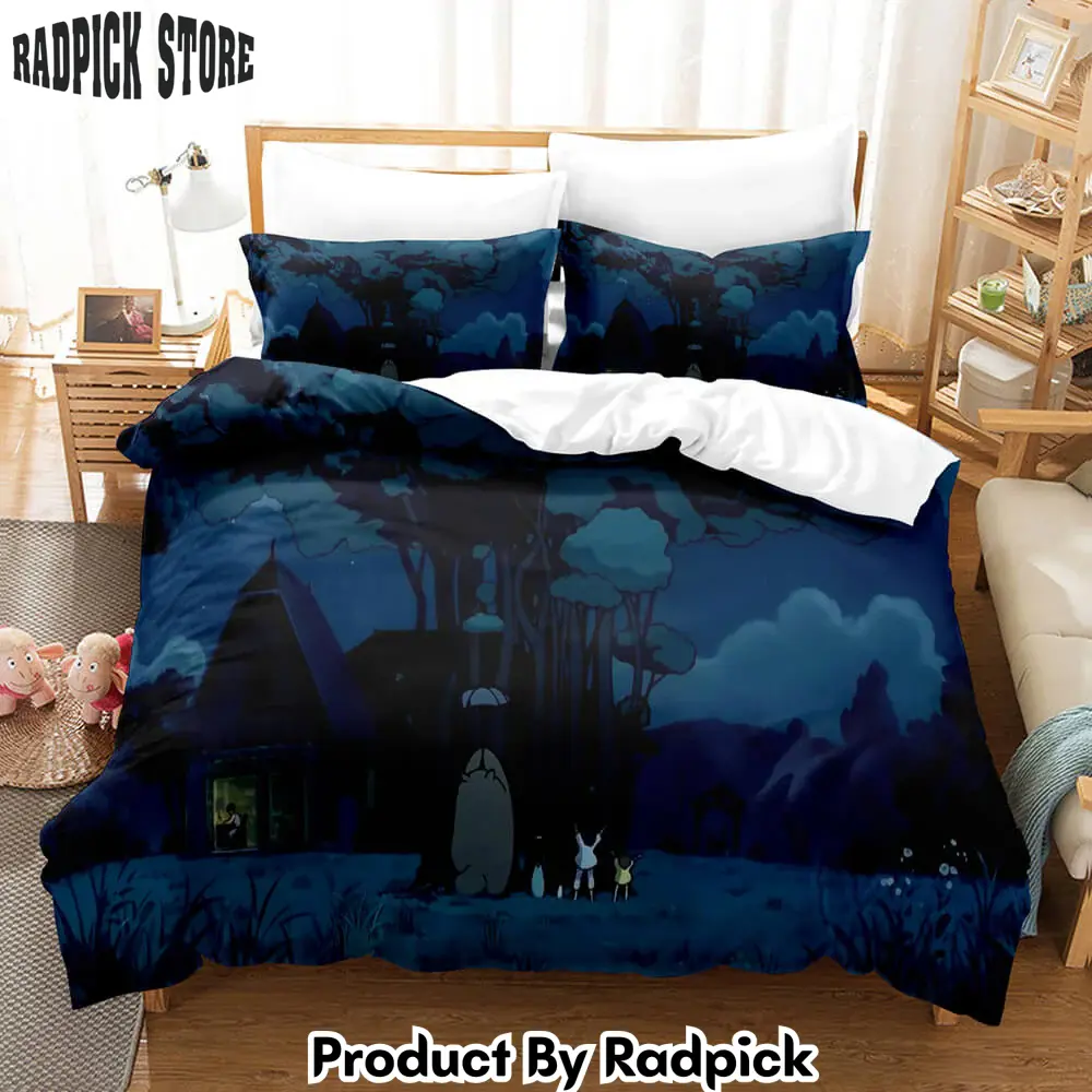 My neighbor totoro girls bedding sets duvet covers quilt bed sheets  rp0419553